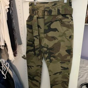Bershka camo cargo pants